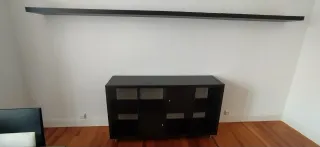 MUEBLE IKEA KALLAX NEGRO/MARRÓN