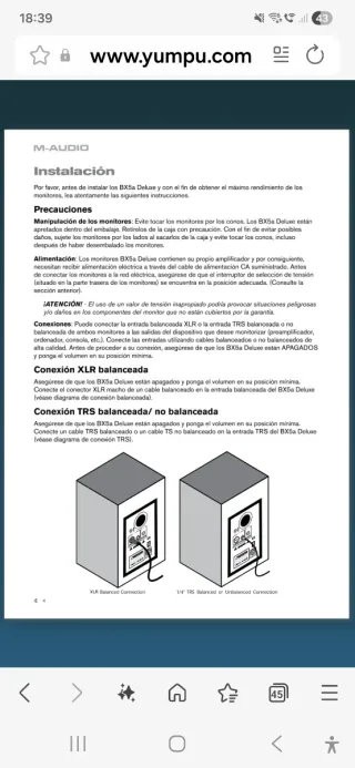 M-Audio BX5a Monitor de Estudio