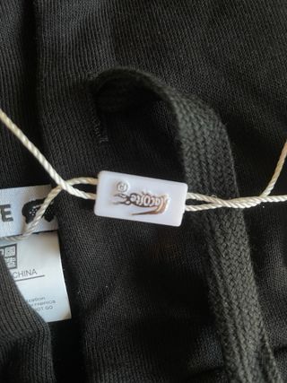 Sudadera Lacoste Negra Cremallera Talla M