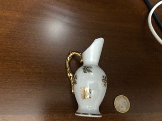 Vaso decorativo bianco e oro