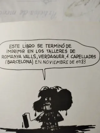 Mafalda 2 tebeo editorial Lumen 1992