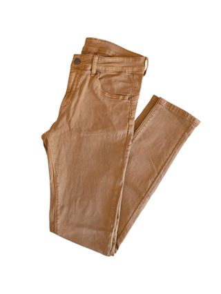 Pantaloni donna beige elasticizzati