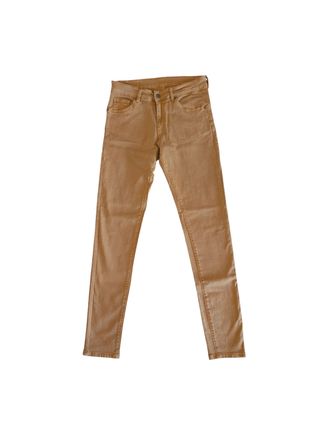 Pantaloni donna beige elasticizzati
