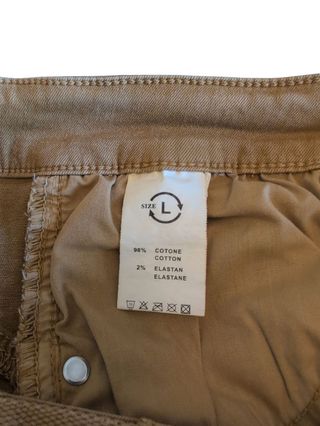 Pantaloni donna beige elasticizzati