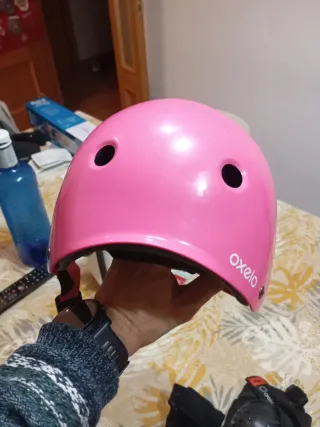 Casco y protecciones patines Oxelo T50-54