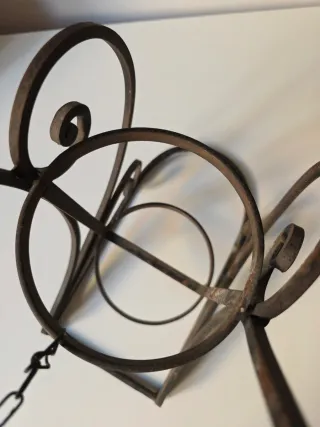 Portabottiglie in ferro battuto