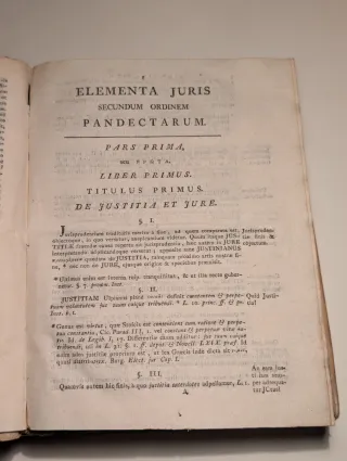 Libro Antiguo Heineccio In Pandectas Pergamino