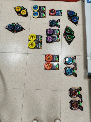 Ruedas Ixia Turbine 100mm Rojo Amarillo