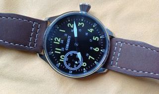 Reloj Corgeut A1 Flieger Negro/Plateado