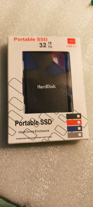 SSD Portátil 32 TB USB 3.1 Tipo-C Marca Hard disk