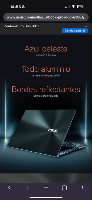 ASUS Zenbook Pro Duo 15" I9 32GB RAM
