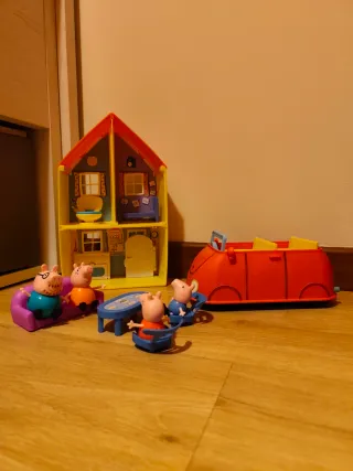 Casa y Coche Peppa Pig