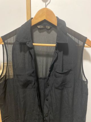 Mono corto negro Zara