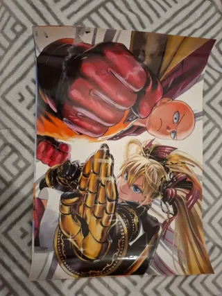 Póster One Punch Man Saitama y Tatsumaki