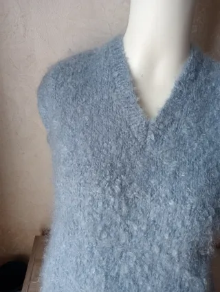 Smanicato lana bouclé Vintage