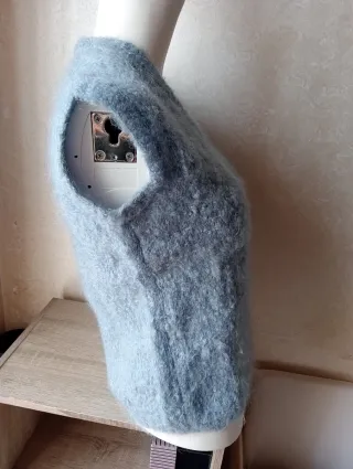 Smanicato lana bouclé Vintage