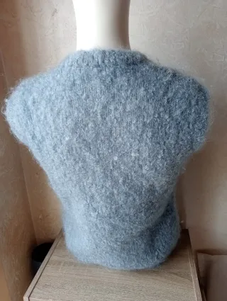 Smanicato lana bouclé Vintage