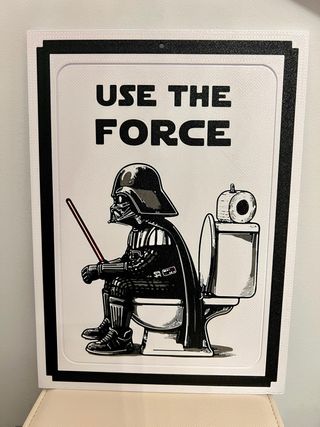 Quadretto Star Wars “Use the Force” 3D divertente