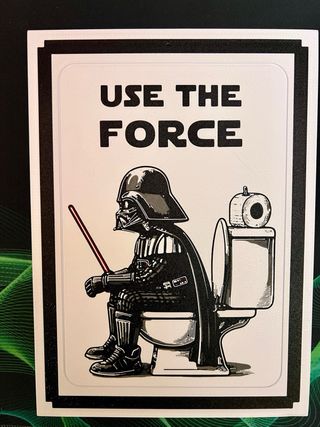 Quadretto Star Wars “Use the Force” 3D divertente