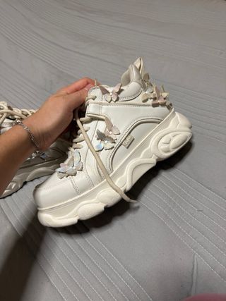 Zapatillas Buffalo Blancas Mariposas