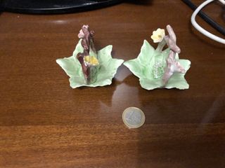 Set 2 Portacaramelle/Portafiori Ceramica