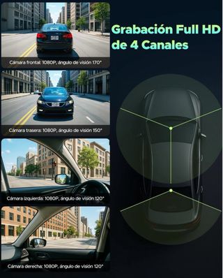 Cámara Coche Dashcam 5G 360 128GB