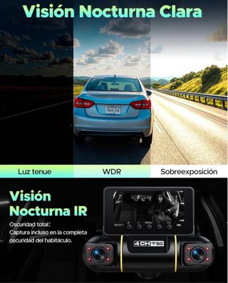Cámara Coche Dashcam 5G 360 128GB