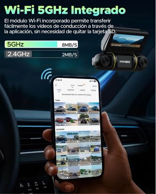 Cámara Coche Dashcam 5G 360 128GB