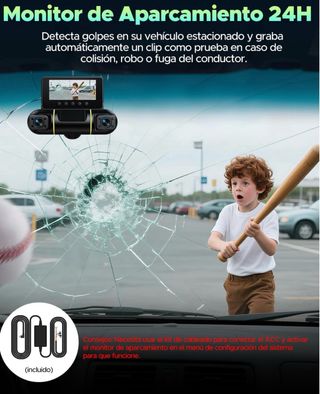 Cámara Coche Dashcam 5G 360 128GB