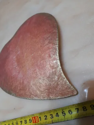 Cuore in vetro decorato con rose