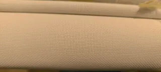 Estor enrollable blanco tela, tejido screen.