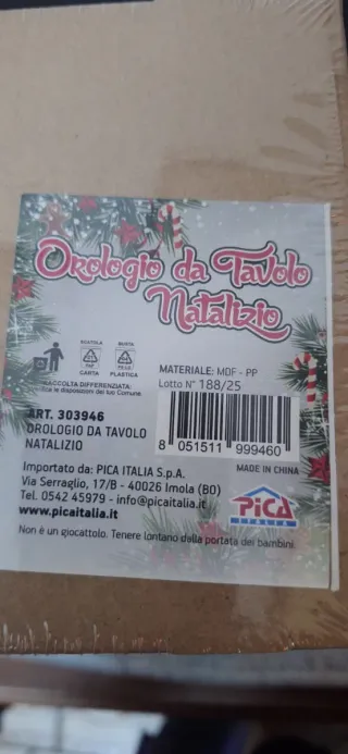 Orologio da tavolo Babbo Natale