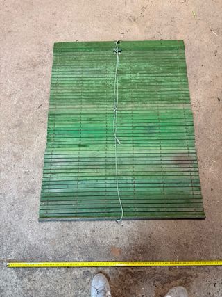 Persiana corredera madera antigua