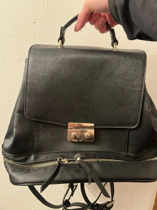 Mochila Zara Basics Negra