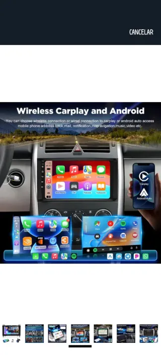 Radio Coche Mercedes CarPlay/Android Auto