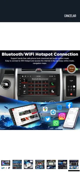 Radio Coche Mercedes CarPlay/Android Auto