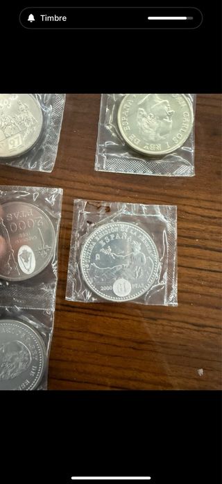 Monedas Plata 2000 Ptas España Conmemorativas
