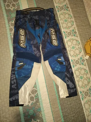 Pantalón Moto Cross Enduro Azul