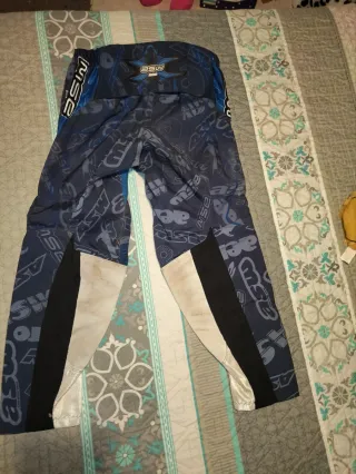 Pantalón Moto Cross Enduro Azul