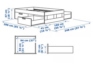 Estructura Cama 160x200 con Cajones
