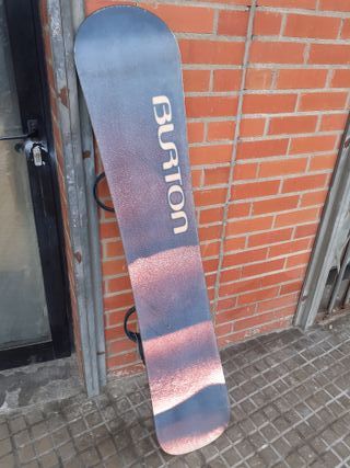 Tabla de Snowboard Verde con Fijaciones