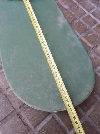 Tabla de Snowboard Verde con Fijaciones