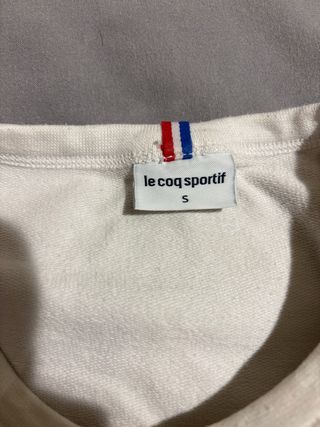 Jersey Le Coq Sportif blanco y naranja