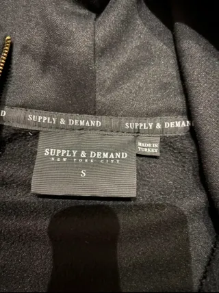 Sudadera Supply and Demand Talla S Negra