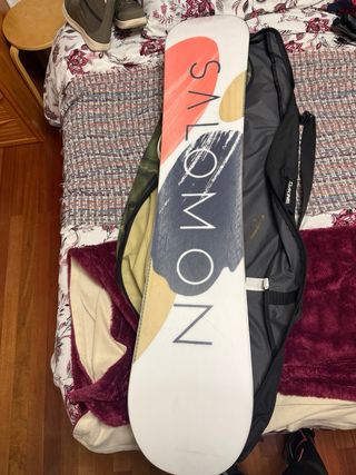Tabla Snowboard Salomon Lotus 142cm + botas