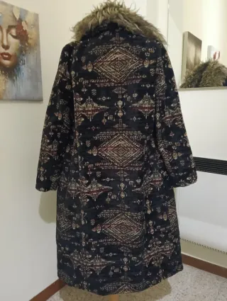 Cappotto lungo donna con pelliccia