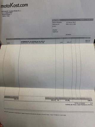 Tubo de escape LeoVince Carbono Moto