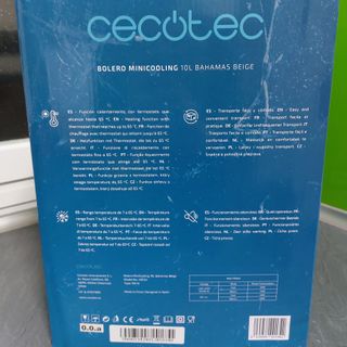 Nevera Cecotec Bolero 10L Bahamas Beige
