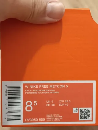 T40 Nike Free Metcon 5 Moradas