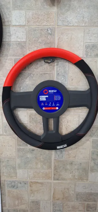 Funda Volante Sparco Negra y Azul